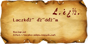 Laczkó Ádám névjegykártya