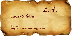 Laczkó Ádám névjegykártya